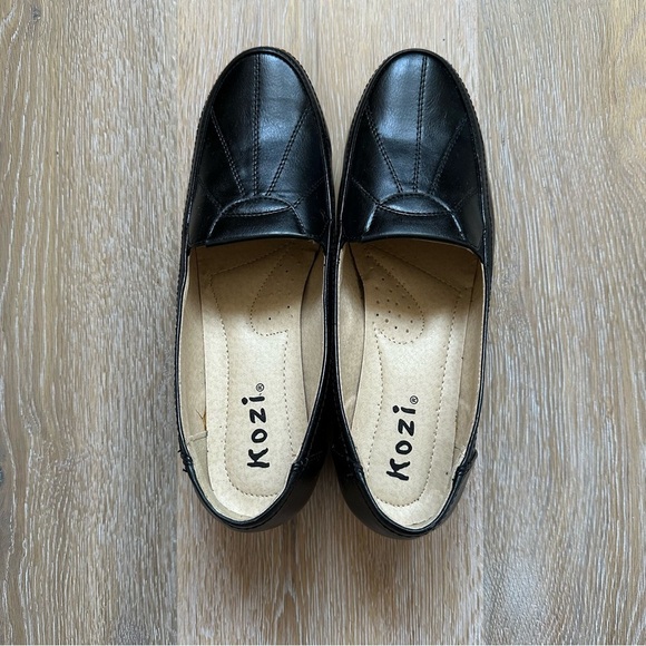 Kozi Black Wedge Heel Loafers - EU 41 - Picture 14 of 15
